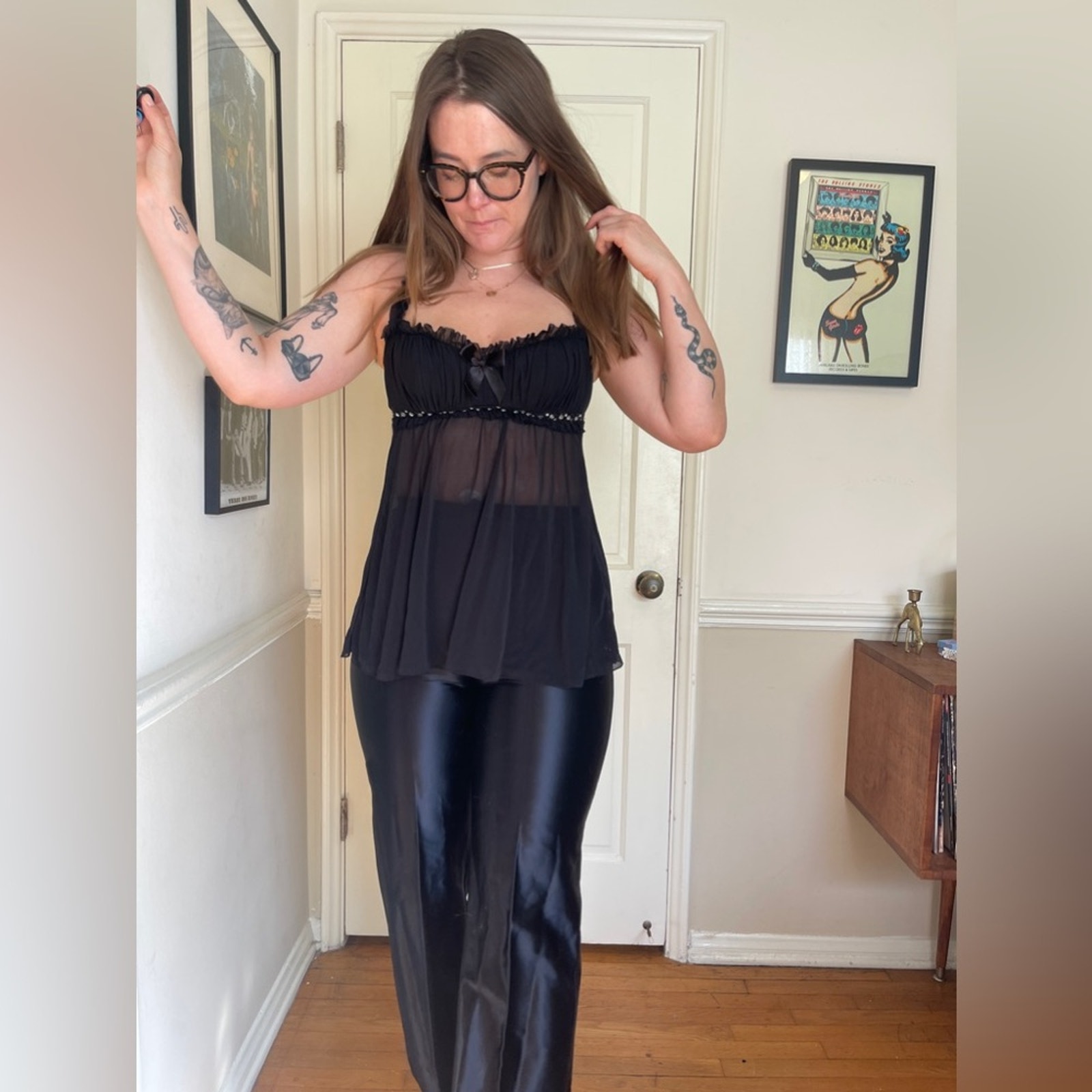 Y2k Vintage Fredricks Of Hollywood Sheer Bustier Top